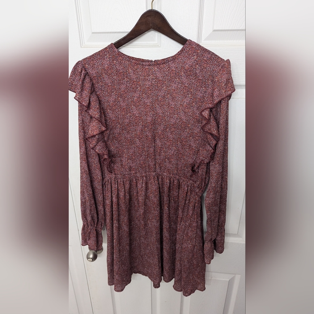 Dear John Graceann Cinched Waist Dress Mulberry Pixel
